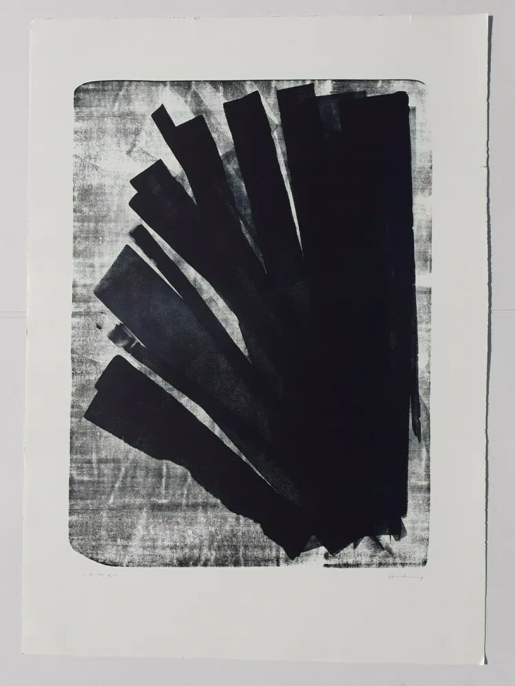 石版画 Hartung - L-58-1973