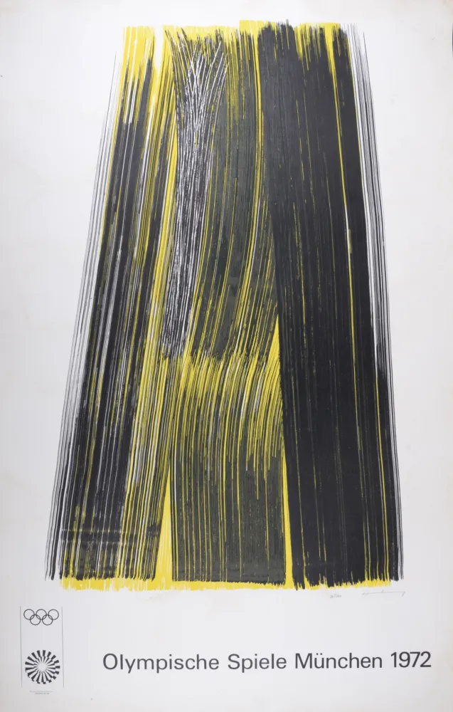 石版画 Hartung - Olympische Spiele München, 1972 - Hand-signed
