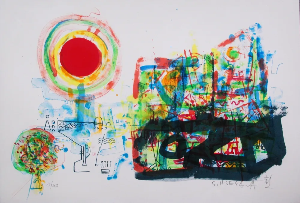 石版画 Hasegawa - Aube