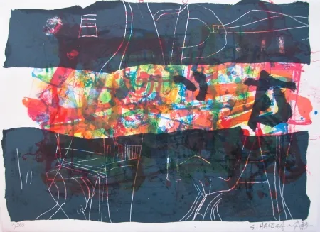 石版画 Hasegawa - Crépuscule