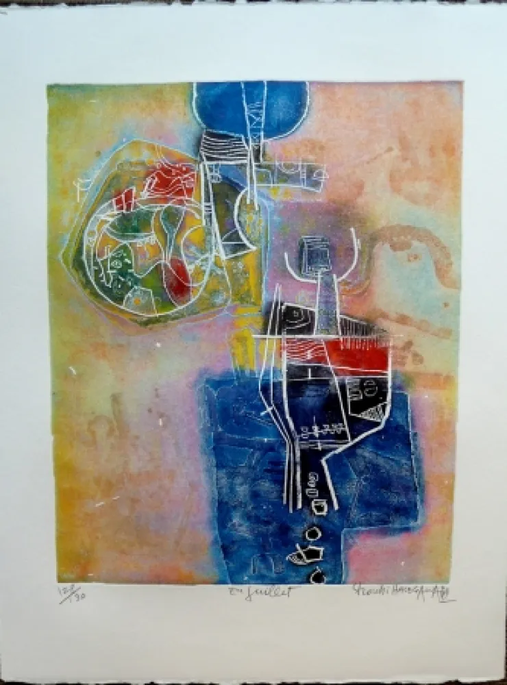 版画 Hasegawa - En Juillet 