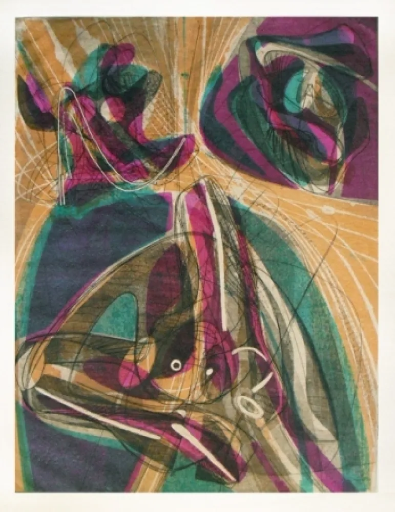 版画 Hayter - Night and day