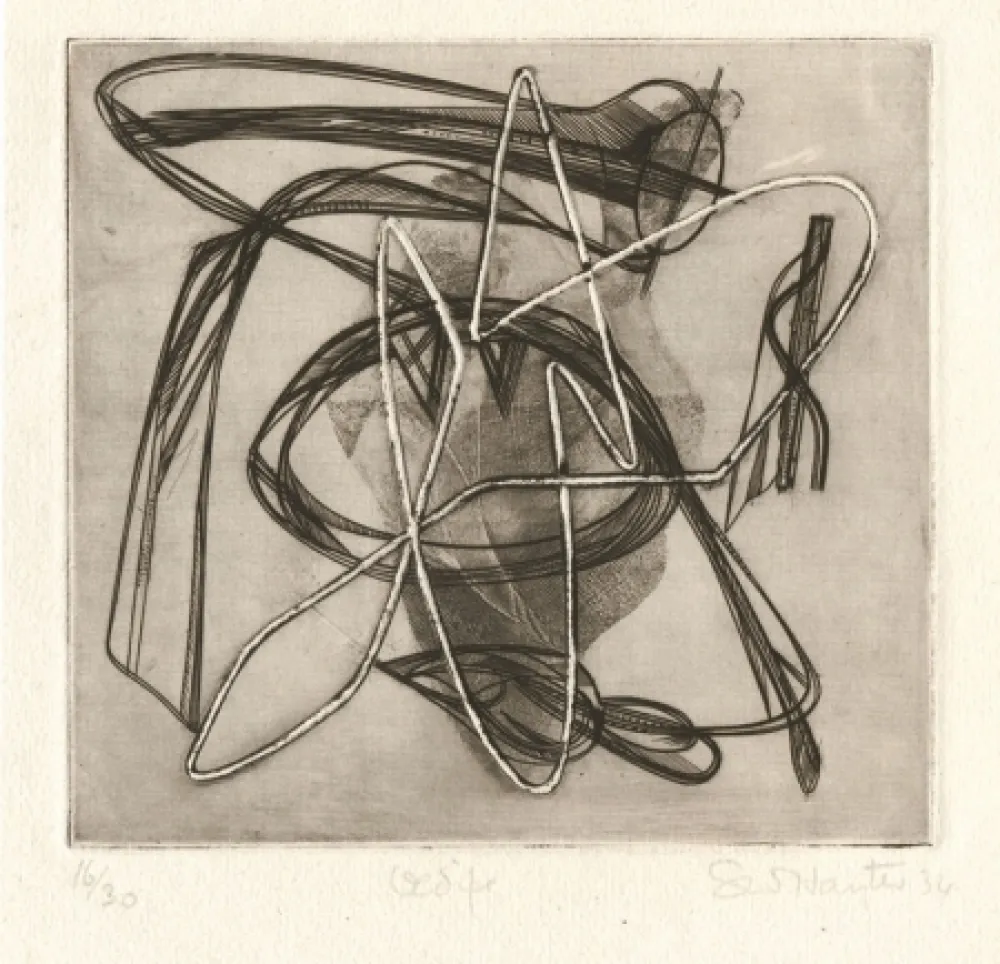 蚀刻版画 Hayter - Oedipe (Oedipus)