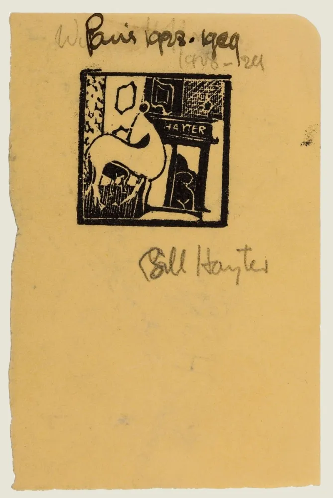 木刻 Hayter - Untitled (Horse and Nude)