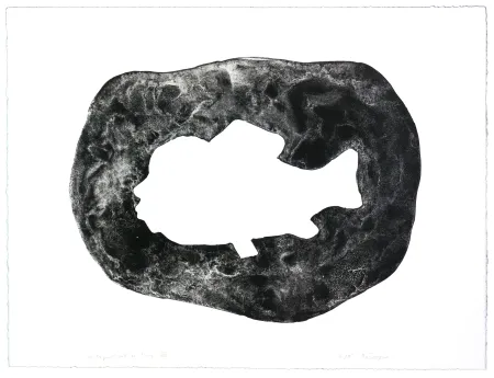 石版画 Henin - Auportrait en carpe VIII