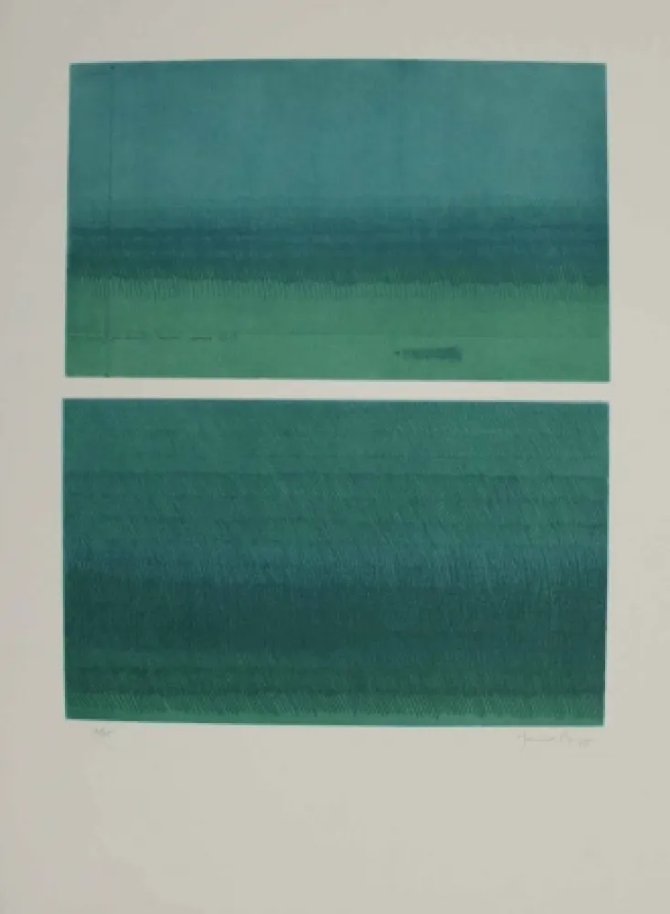 蚀刻飞尘法 Hernandez Pijuan - Doble paisatge