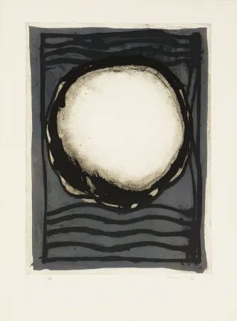 版画 Hernandez Pijuan - Rosa blanca
