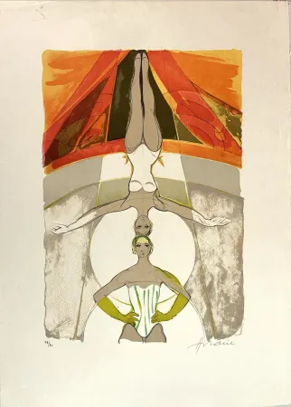 石版画 Hilaire - Les Equilibristes