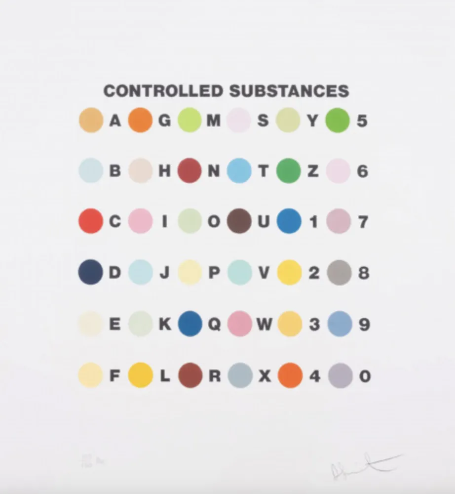 丝网印刷 Hirst - Controlled Substances Key Spot