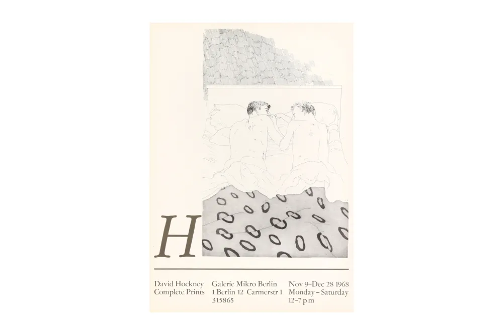 海报 Hockney - David Hockney Complete Prints. Poster, 1968.