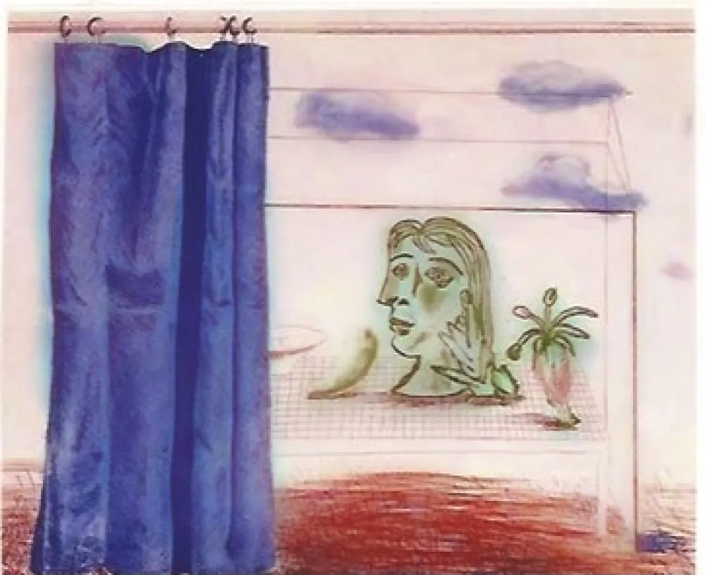 版画 Hockney - What is this Picasso?