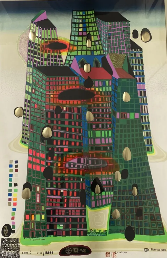 丝网印刷 Hundertwasser - GOOD MORNING CITY - BLEEDING TOWN 