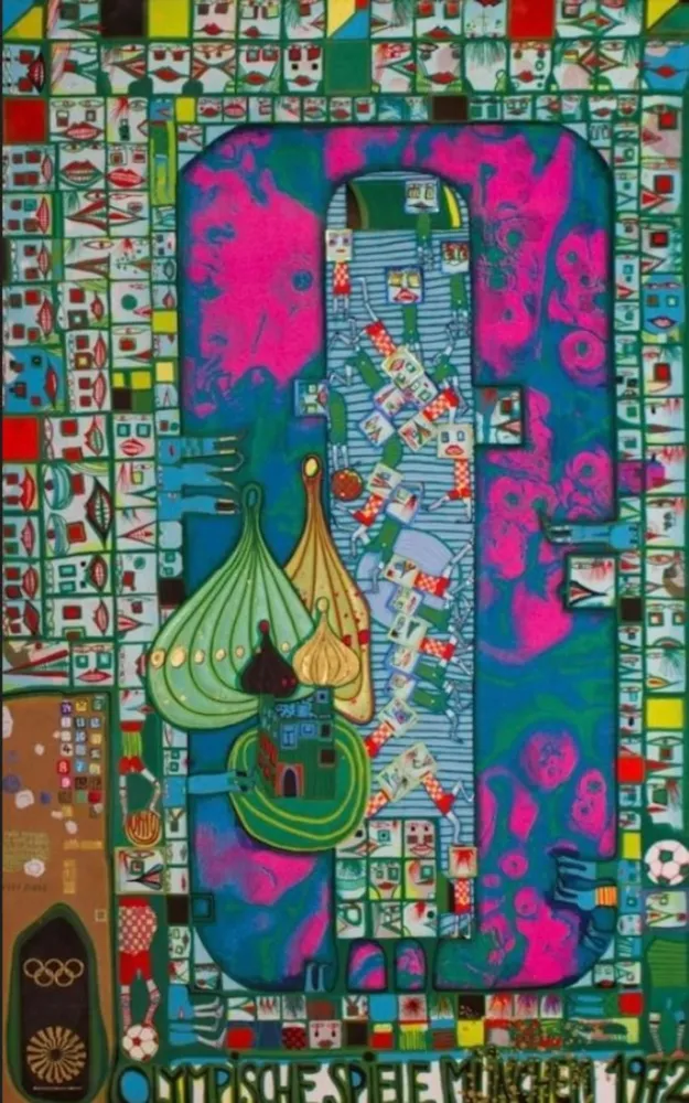 复数作品 Hundertwasser - Olympic Pink Munich