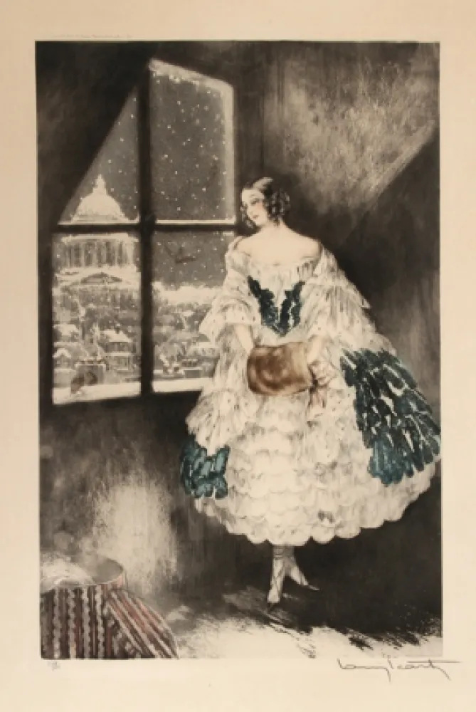 蚀刻版画 Icart - Mimi