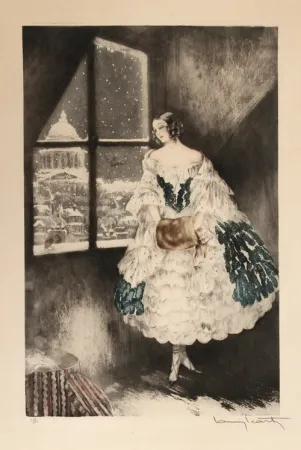 蚀刻版画 Icart - Mimi