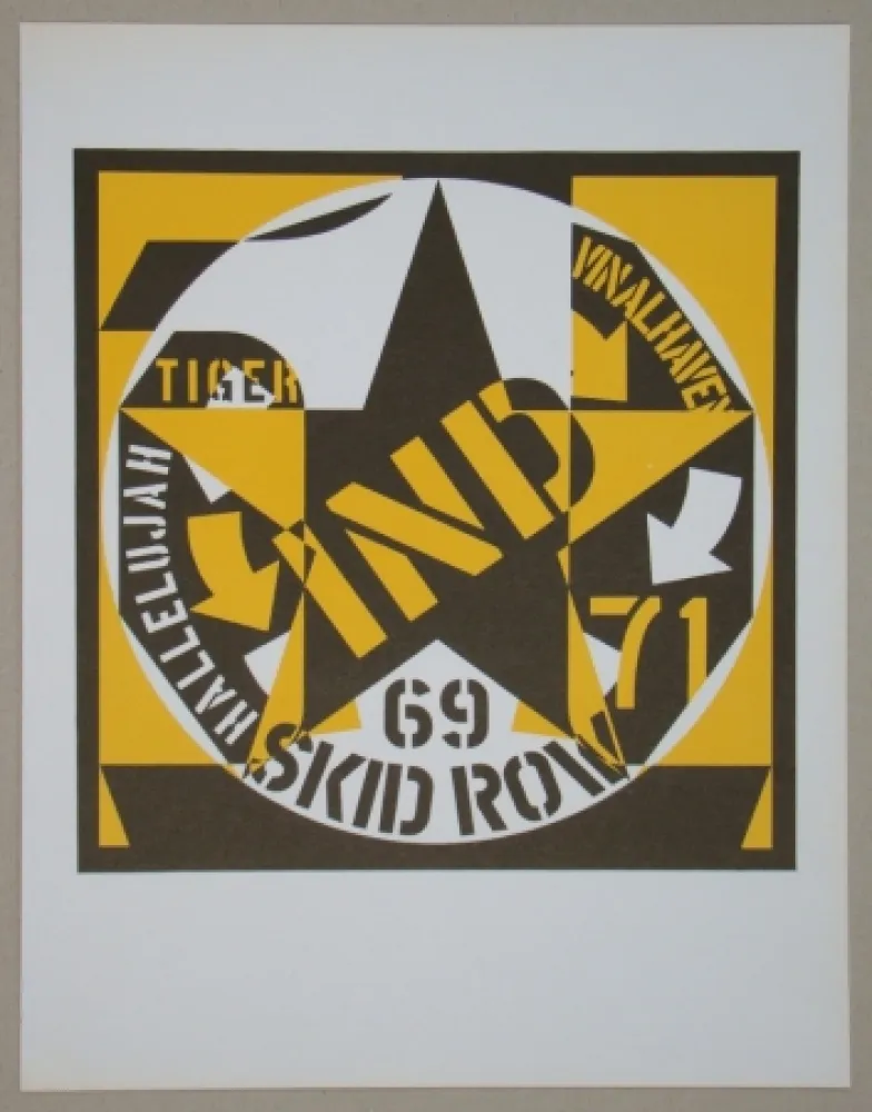 石版画 Indiana - Autoportrait 69