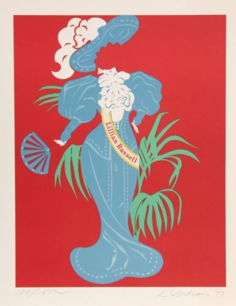石版画 Indiana - Lillian Russell