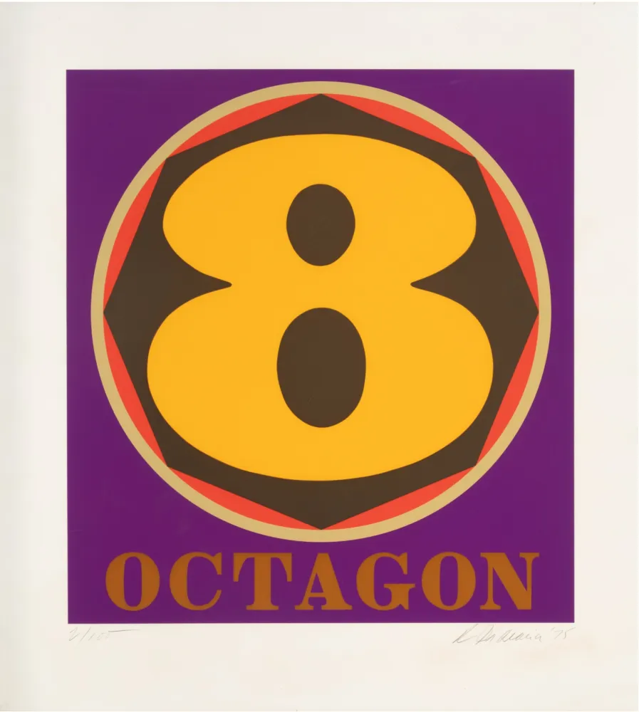 丝网印刷 Indiana - Octogon, 1975 - Hand-signed