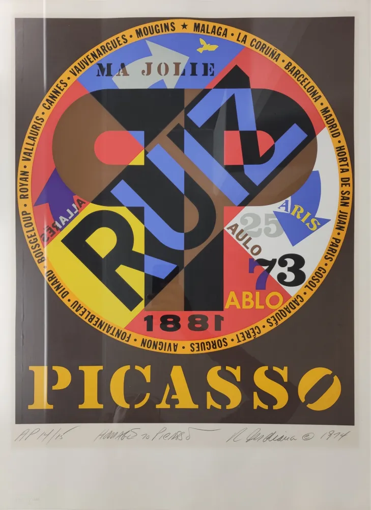 丝网印刷 Indiana - Picasso, 1974. 
