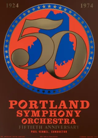 丝网印刷 Indiana - Portland Symphony Orchestra, 50th Anniversary, 1974