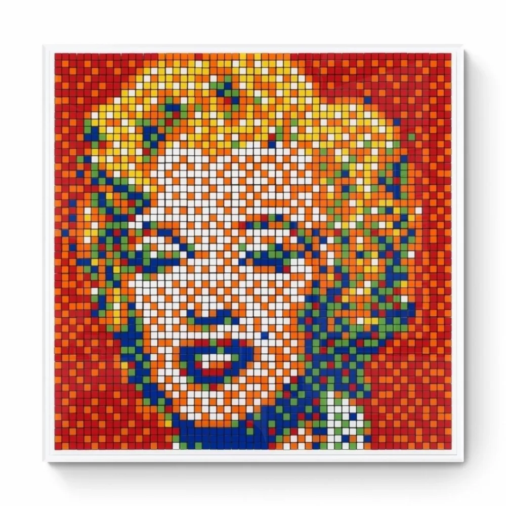 数码版画 Invader - Rubik Shot Red Marilyn