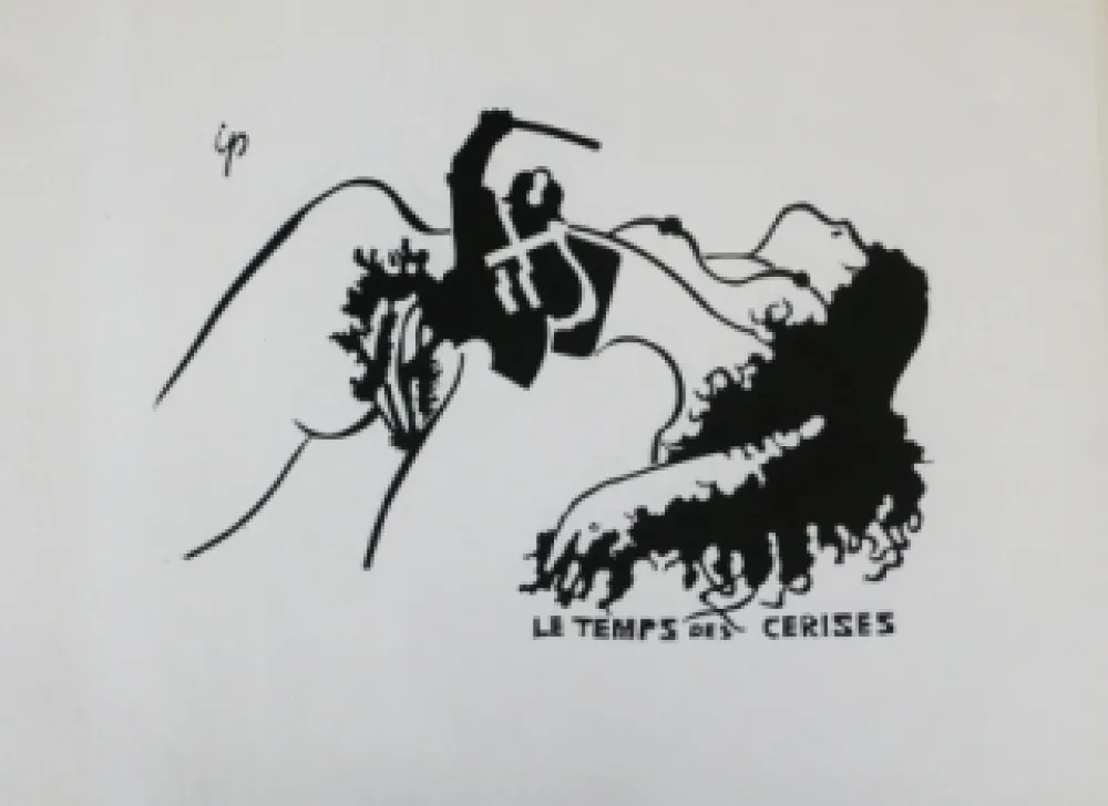 石版画 Ipousteguy - Le temps des cerises -  mai 1968