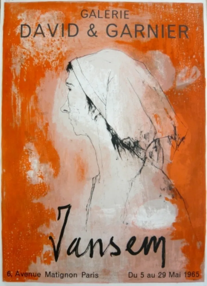 海报 Jansem - Affiche exposition galerie David & Garnier