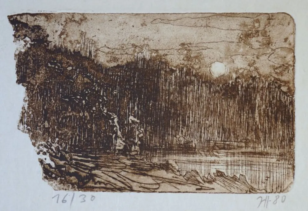 版画 Janssen - Waldsee