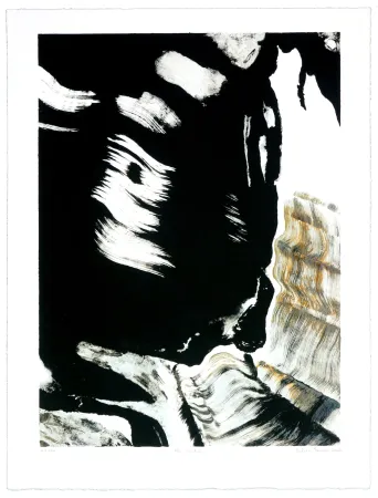 石版画 Jarrosson - Noir Brutal