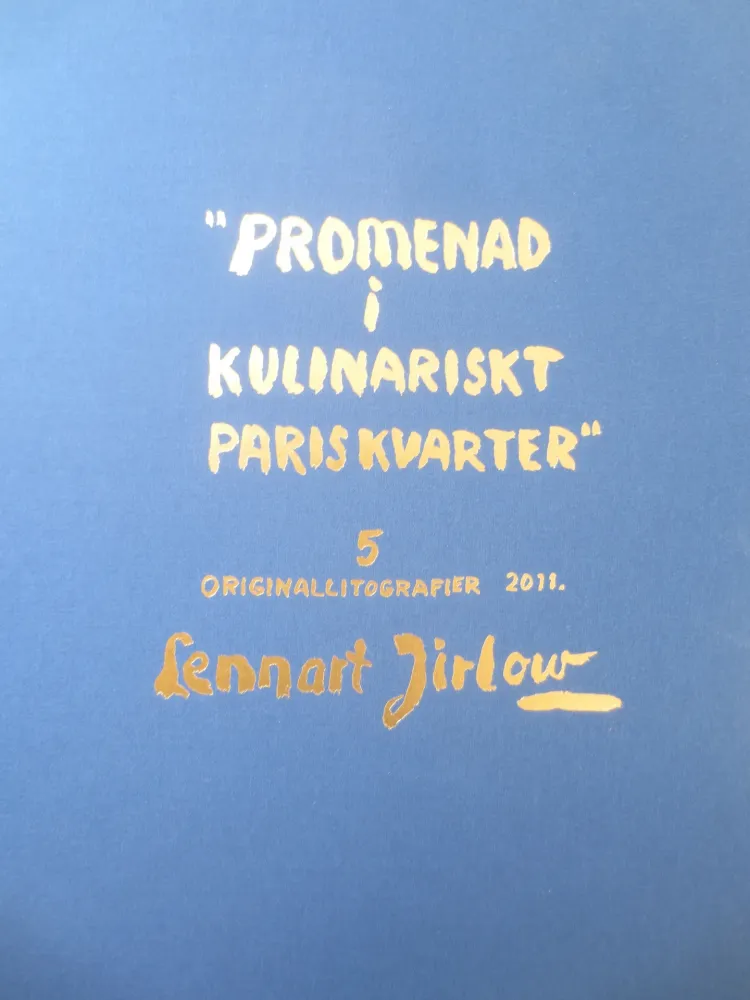 石版画 Jirlow - Promenade culinaire a PARIS