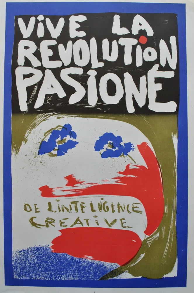 插图书 Jorn - Affiche originale d'époque