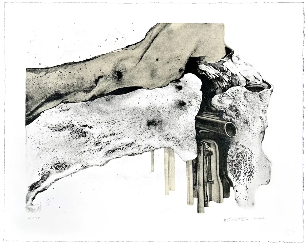 石版画 Jung-Yeon - Une longue promenade