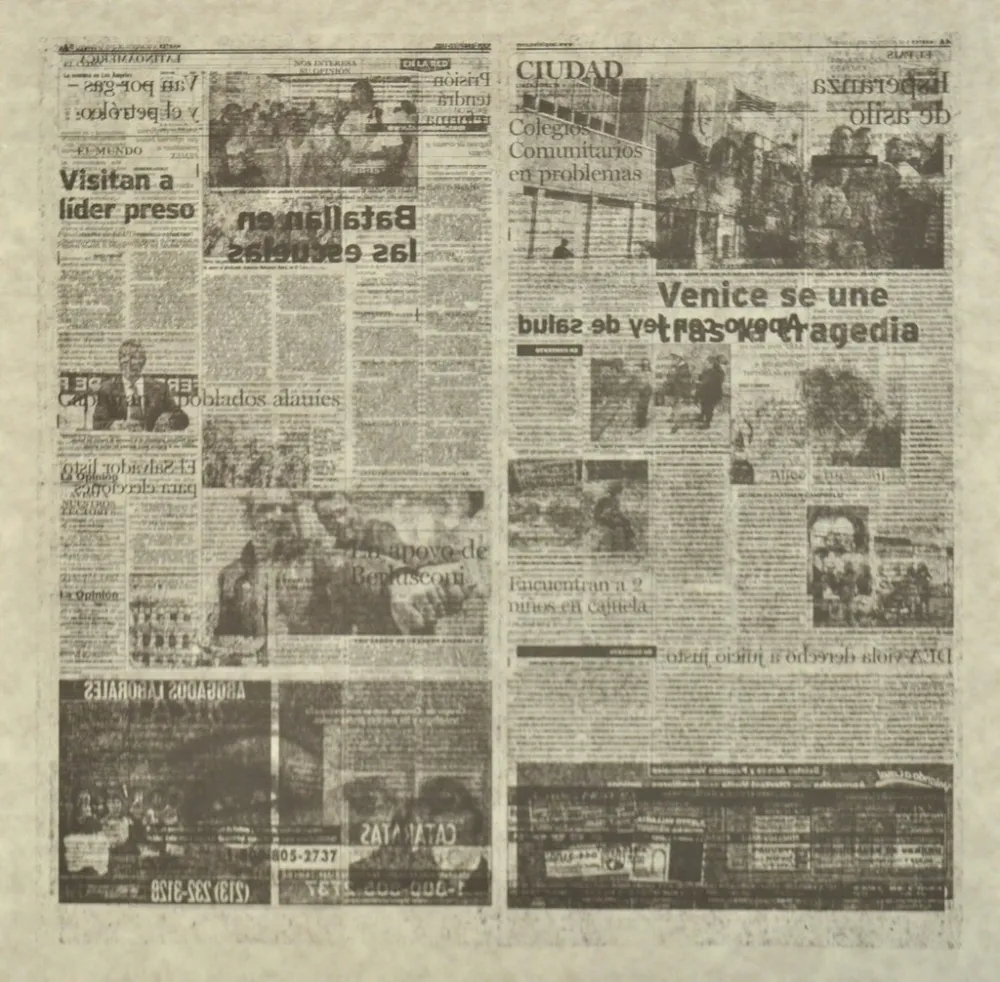 石版画 Kassay - Untitled 5/8 (La Opinión)