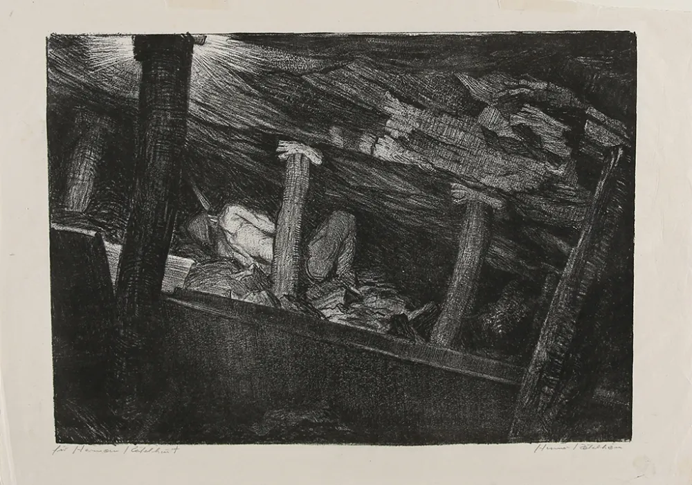 版画 Kätelhön - Stollen