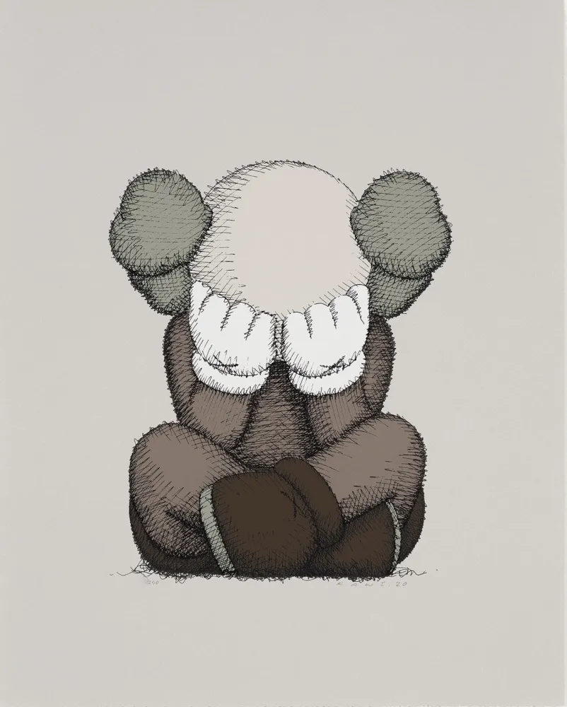 石版画 Kaws - Separated