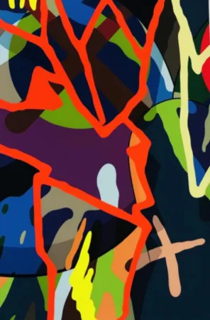 丝网印刷 Kaws - Tension No. 3