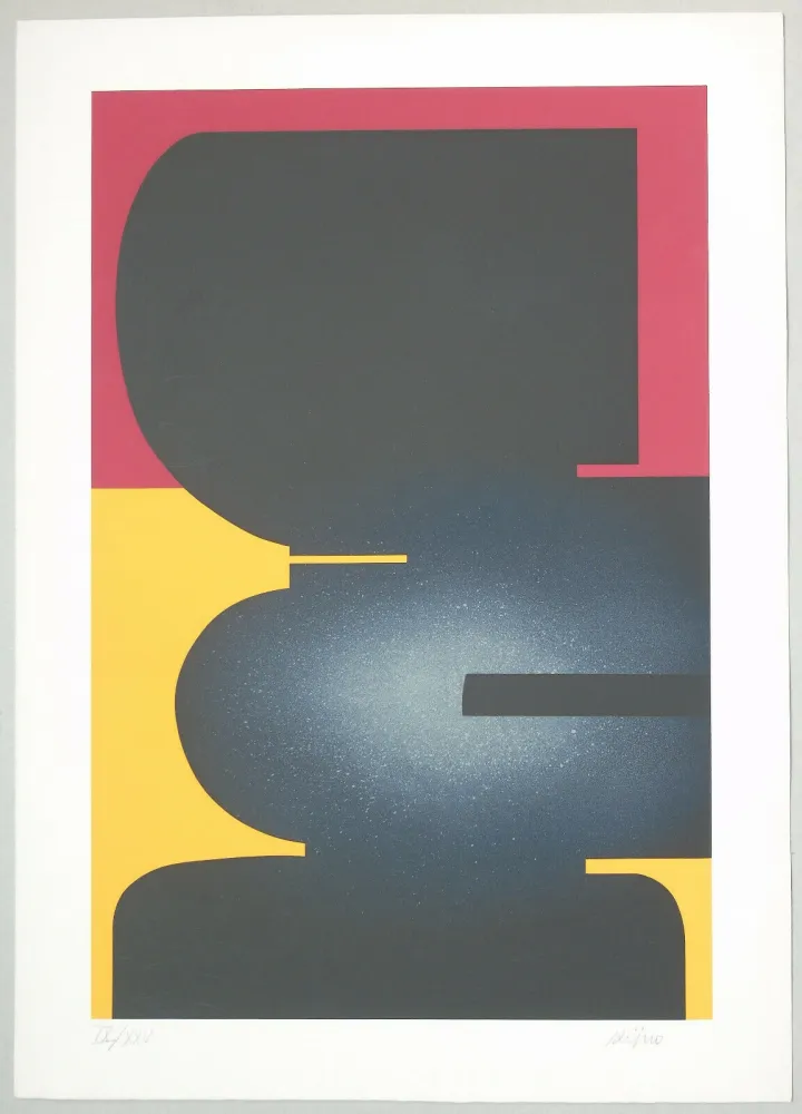 石版画 Kijno - Composition