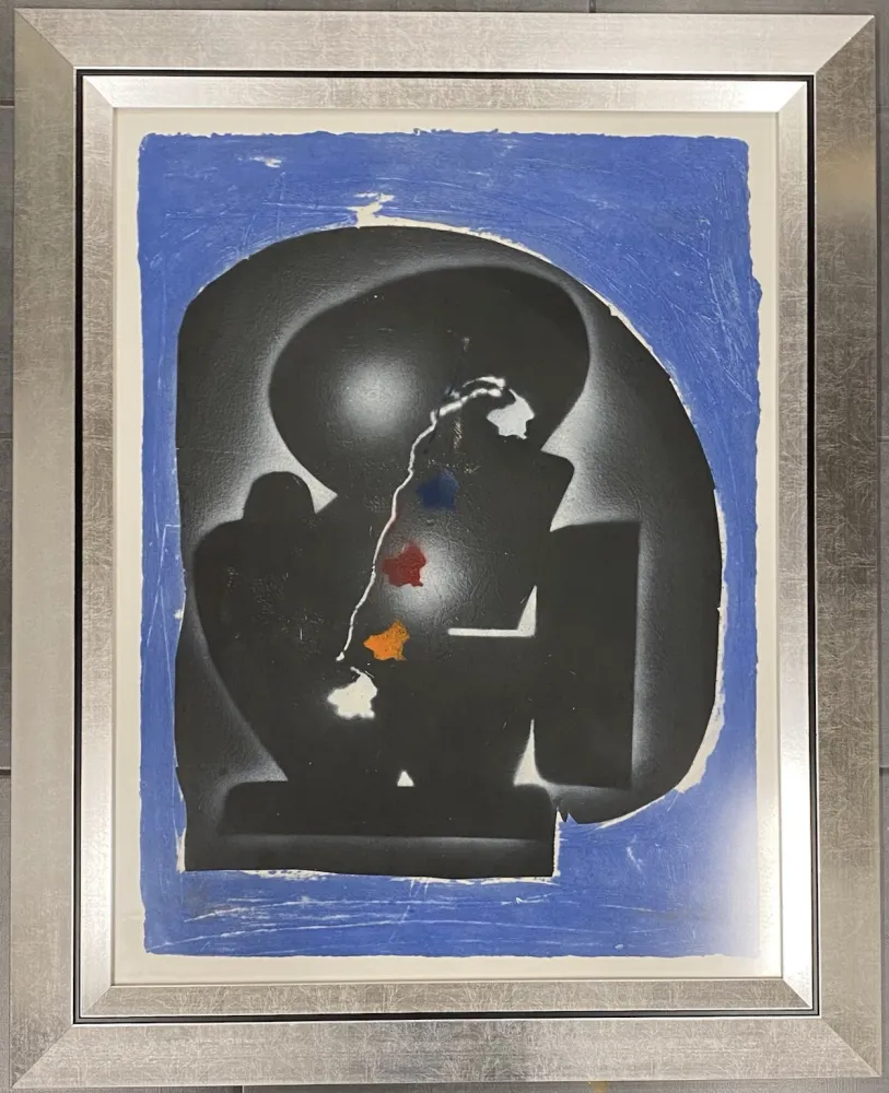 版画 Kijno - Composition bleue, ca