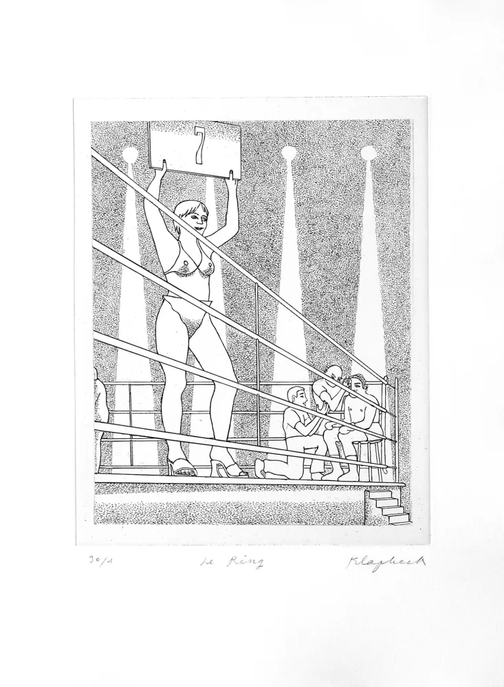 版画 Klapheck - Ring