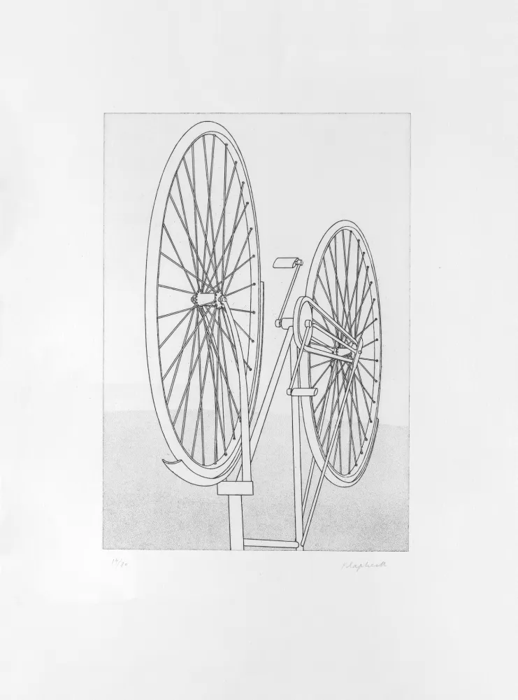 版画 Klapheck - Vanité de la gloire