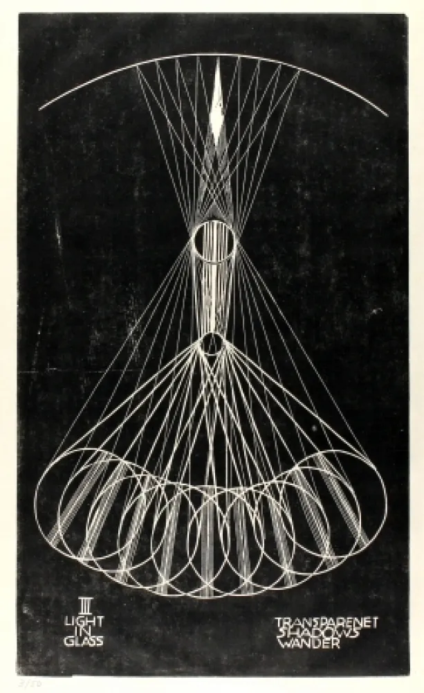 油毡版画 Klien,  - Light in Glass III