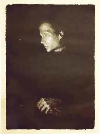 石版画 Kollwitz - Arbeiterfrau im Profil Nach Links