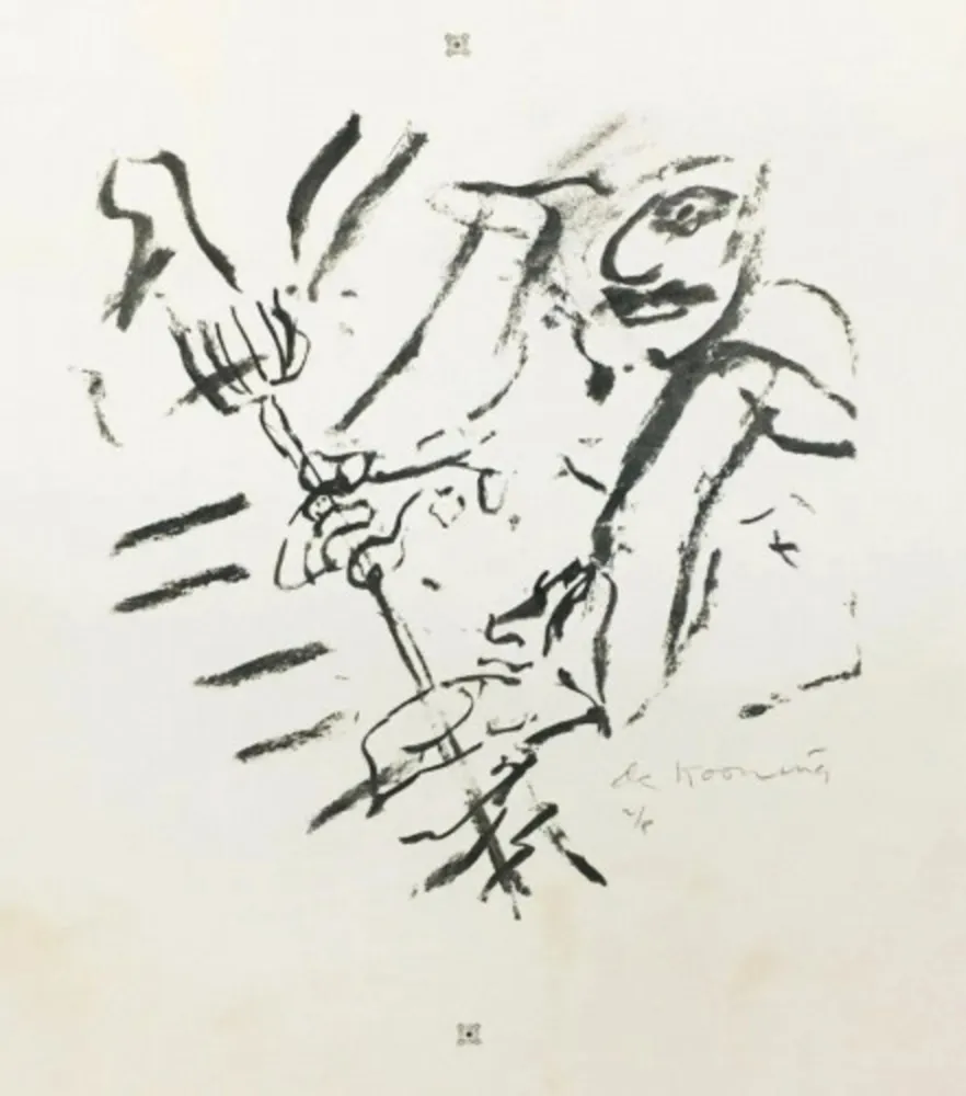 石版画 Kooning - Rainbow: Thelonious Monk Devil at