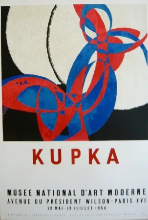 石版画 Kupka - Affiche exposition Musée d'art moderne