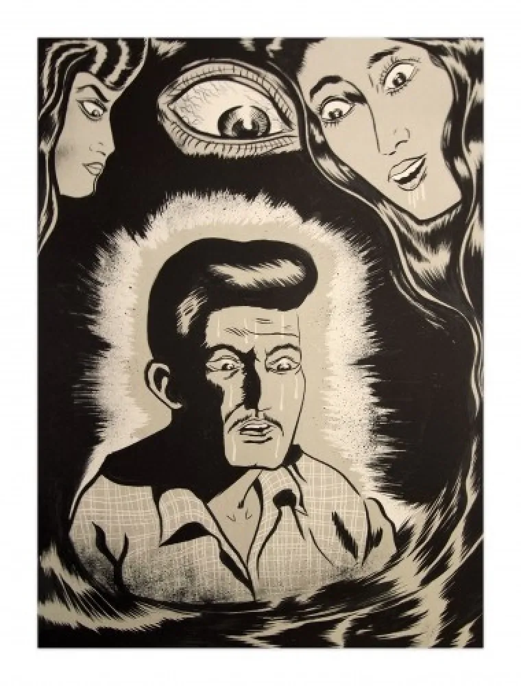 石版画 Lakra (Dr.) - Ojo vigilante