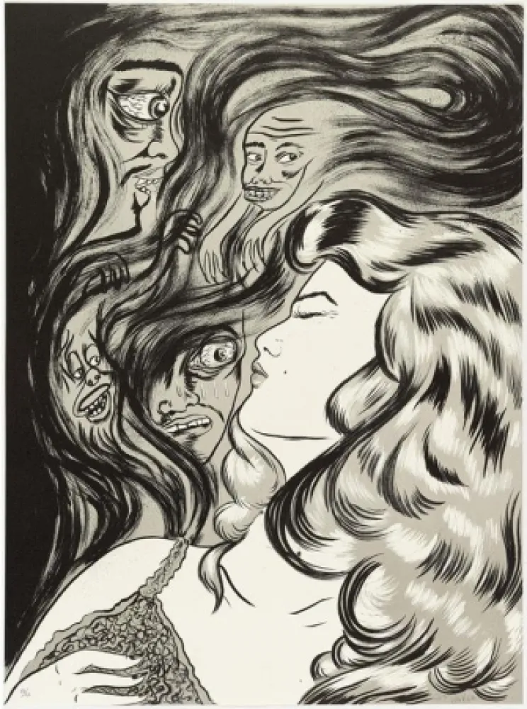 石版画 Lakra (Dr.) - Sans titre 1