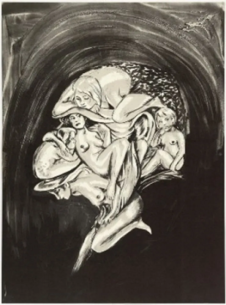 蚀刻版画 Lakra (Dr.) - Sans titre 5