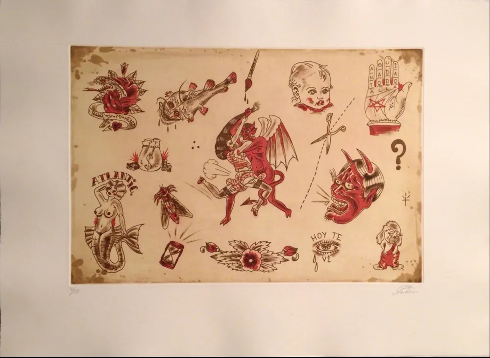 版画 Lakra (Dr.) - Untitled, #10