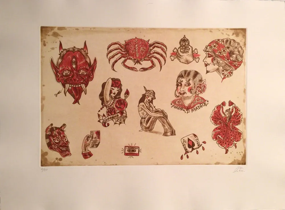 版画 Lakra (Dr.) - Untitled, #8