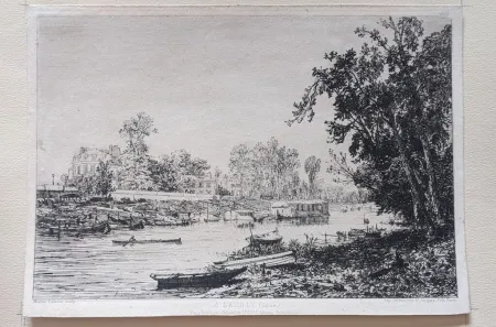 版画 Lalanne - À Neuilly (Seine)